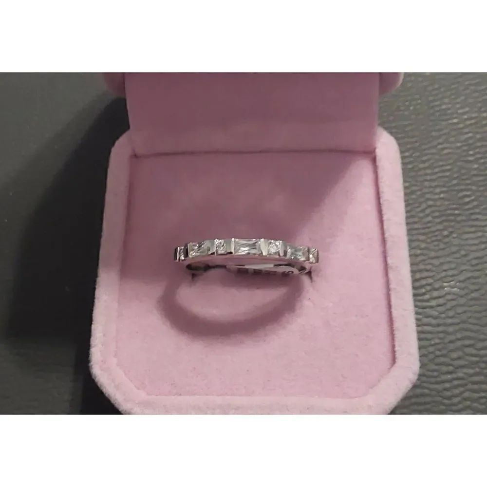New~Gorgeous 1 Ct. Sim Diamond Princess & Round Cut Band Ring Sz 9